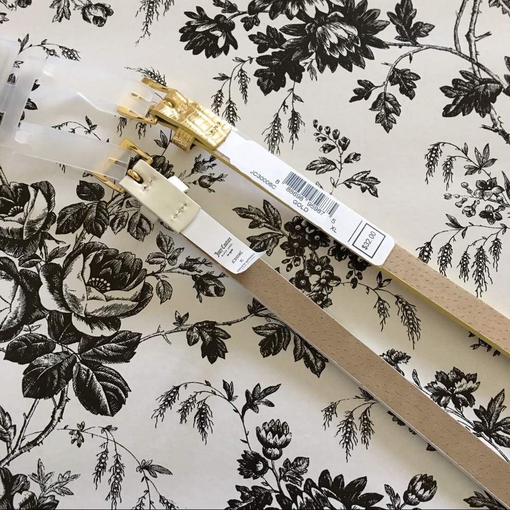 Juicy Couture Black Label Skinny Belt Set of Two - Picture 6 of 7